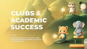 Clubs & Academic Success